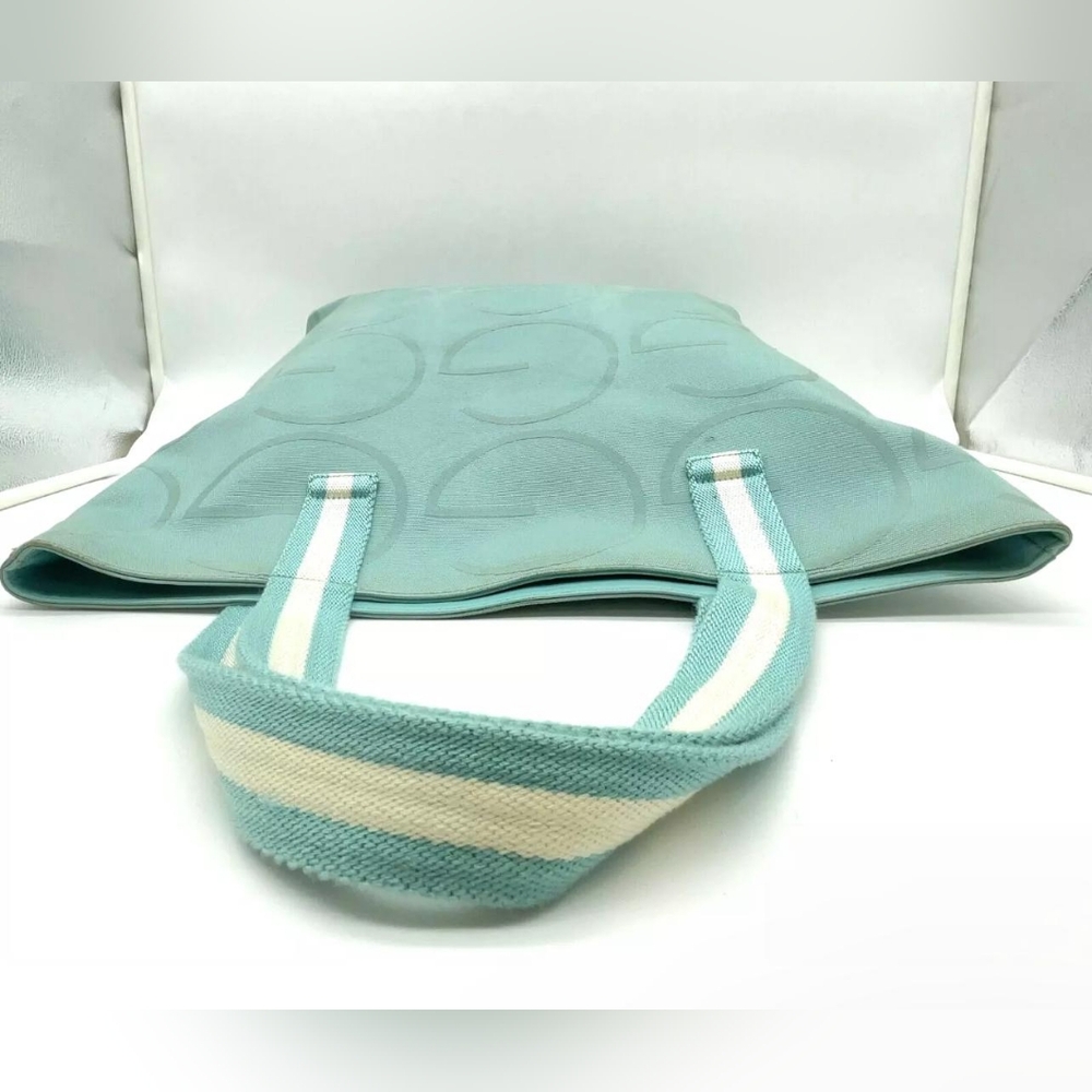 Gucci Light Blue Tote Bag. - Picture 6 of 12